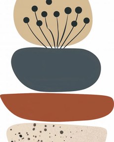 Poszter 70x70cm Organikus kompozíció