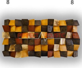 Art Nagy Kockás akusztikai Diffúzor 60x60x6cm- 8 színben - 6-os színkód , 70x70x6cm csomagolás nélkül