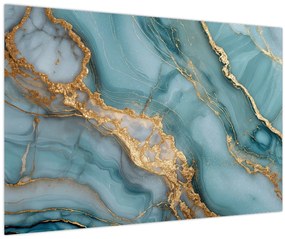 Kép - Türkiz márvány (90x60 cm)