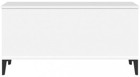 fehér szerelt fa dohányzóasztal 90x44,5x45 cm