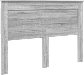 vidaXL Fejtámla fejtámlával Szürke Sonoma 150 cm Faanyag