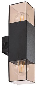 Rabalux 77081 - Kültéri fali lámpa LOANDA 2xE27/60W/230V IP54 fekete