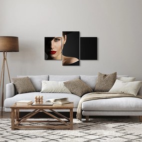 Kép - kalapos nő portréja (90x60 cm)