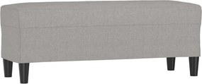 vidaXL világosszürke szövet pad 100 x 35 x 41 cm