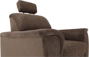 Fotel, barna szövet, SANTIAGO