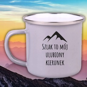 Zománcozott Acél Bögre Vicces Ajándék Ösvény A Kedvencem