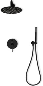 Zuhanyszett rejtett REA Lungo Black Metallic + BOX