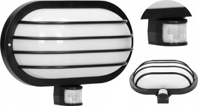 Erdő Kerti Fali Lámpatest Mozgásérzékelővel Virone LF-2/B Fekete