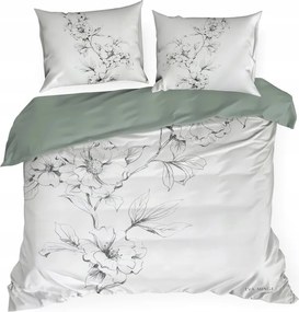Szatén ágyneműhuzat Flavia 160x200 Eva Minge Eurofirany virágzó gallyak virág