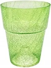 Virágcserép Orchideavédő üveg repedt üveg ø13 zöld