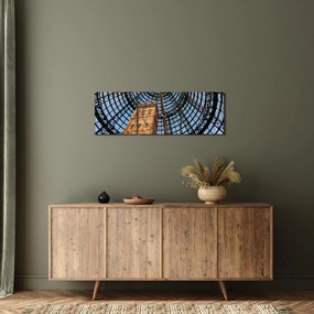Kép egy toronyról Melbourne-ben (órával) (90x30 cm)