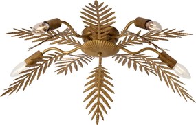 Vintage mennyezeti lámpa arany 70 cm 5-lámpás - Botanica