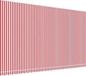 Piros és fehér csíkos pótszövet napellenzőhöz 6x3,5 m