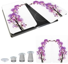 WENKO 2521433500 - Fedőlap (ABDECKPLATTE) - virágos/növényes, 30x52 cm, többszínű