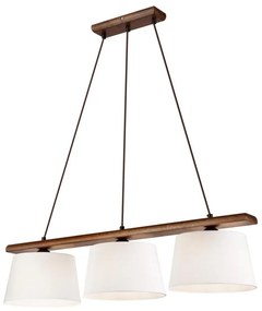 AIDA 3xE27/60W/230V dió függeszték, dió színű