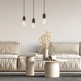 Fekete függőlámpa Leon – LAMKUR