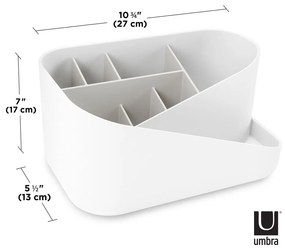 Fehér műanyag fürdőszobai rendszerező kozmetikumokhoz Glam – Umbra