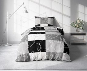 Kasparo blend krepp ágynemű szürke hotel zsebbel Ágyneműhuzat mérete: 70 x 90 cm | 140 x 200 cm