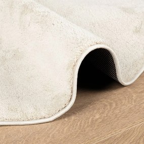 OVIEDO bézs rövid szálú szőnyeg Ø 120 cm