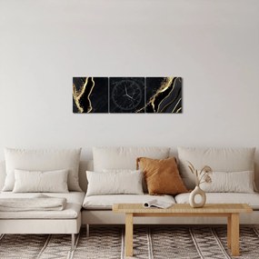 Az arany absztrakció képe (órával) (90x30 cm)