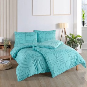 BedTex pamut ágynemő Geo Aquatic Awe, 220 x 200cm, 2 db 70 x 90 cm, 220 x 200 cm, 2 db 70 x 90 cm