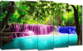 Vászonkép 150x95 Színes vízesés