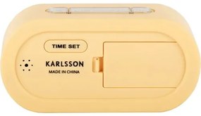 Karlsson KA5753LY digitális asztalióra/ébresztőóra, soft yellow