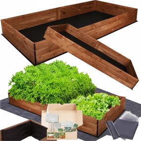 Ágyás magasított zöldséges növénytartó virágtartó herbárium impregnáló 27x160x100