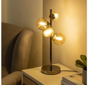 Brilagi - LED Asztali lámpa MILLA 4xG9/3W/230V fényezett króm/arany