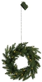 Eglo 410948-LED Kültéri karácsonyi koszorú érzékelővel BYSKE 30xLED/0,064W/3xAA IP44