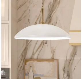 Kichler KL-DELAROSA-P-WH - Csillár láncon DELAROSA 1xE27/60W/230V fehér/réz