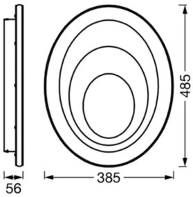 Ledvance - LED Mennyezeti lámpa ORBIS SPIRAL LED/37W/230V