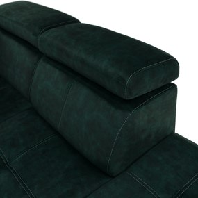 Ülőgarnitúra, smaragdzöld, jobbos, MALAGA BIG