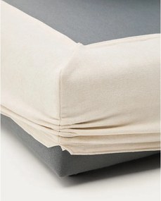 Bézs zsenília lábtartó Alea – Kave Home