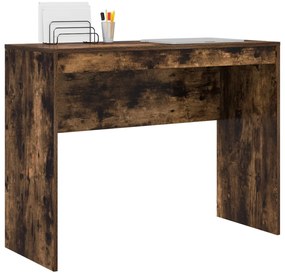 vidaXL Íróasztal Füstölt tölgy Szerelt fa 100 x 40 x 76 cm