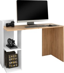 Polcos íróasztal 118x75x112cm barna FUR1239-1