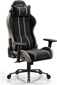 Gamer szék szövet King Size, fekete-bézs: Diablo X-One 2.0 Camel Black