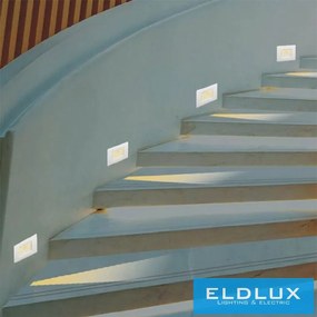UNIVERSO süllyesztett LED lámpatest PIR 1.3w 25lm 3000k 3m-120°-45sec IP20 fehér