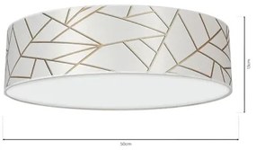 Mennyezeti lámpa ZIGGY 3xE27/60W/230V fehér/arany