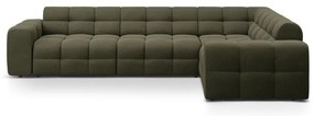 Zöld sarokkanapé (jobb oldali-L alakú) Kendal – Micadoni