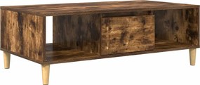 vidaXL Dohányzóasztal Füstölt tölgy 102 x 55 x 35 cm Faanyag