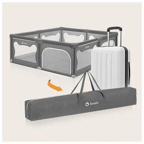 Lionelo - Járóka WILLOW XL szürke