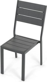 Kerti bútor garnitúra 156x78x74 cm, polywood, szürke, AZS-B1656 GREY
