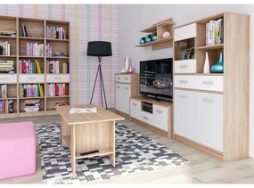 TEYO 2D1W1S szekrény, fehér