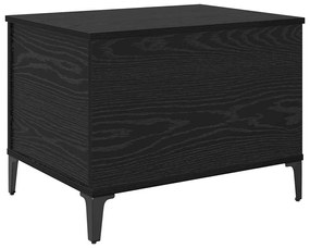 vidaXL Dohányzóasztal Fekete tölgy 60 x 44,5 x 45 cm Faanyag