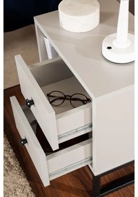 Éjjeliszekrény GLIMMER 50x45,2 cm szürke/fekete