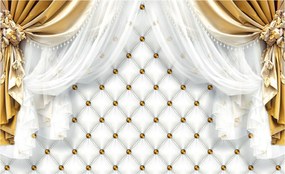 Fotótapéta Arany fal 3D vinil elegancia 254x184 +ragasztó