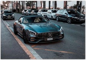 Poszterek 100x70 Fekete Bentley autó