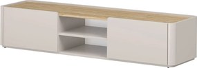 Elivo TV-szekrény 170 cm fiókkal - kasmír / olajozott tölgy