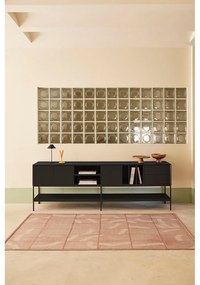 Fekete TV-állvány 220x74x45 cm Platt – Teulat